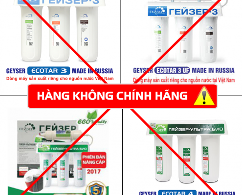Máy lọc nước nano Geyser không chính hãng