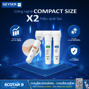 Công nghệ Compact Size của máy Geyser Ecotar 9 SLim T