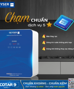 Máy lọc nước ion kiềm Geyser Ecotar 9 Slim T tích hợp AISMART