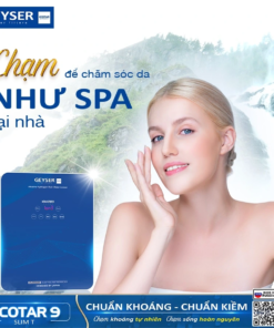 Máy lọc nước ion kiềm giàu hydro Geyser Ecotar 9 Slim T tạo nước chăm sóc da