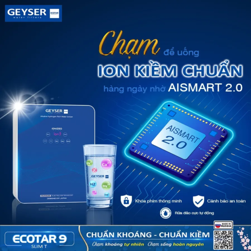 Công nghệ AISmart 2.0 của máy Geyser Ecotar 9 SLim T