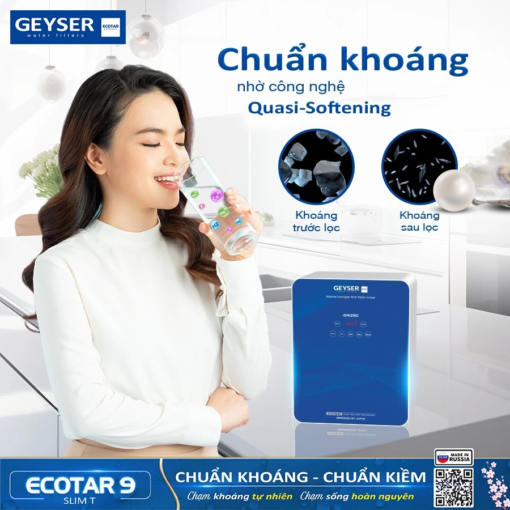 Công nghệ Quasi-Softening của Geyser Ecotar 9 Slim T