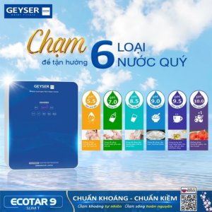 Các chế độ nước của máy lọc nước Geyser Ecotar 9 Slim T