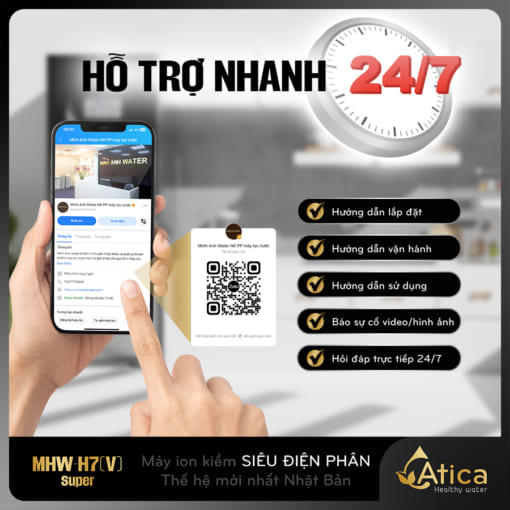 Chính sách hỗ trợ 24/7 của Atica