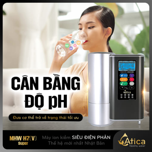 Nước ion kiềm giúp cân bằng độ pH của cơ thể