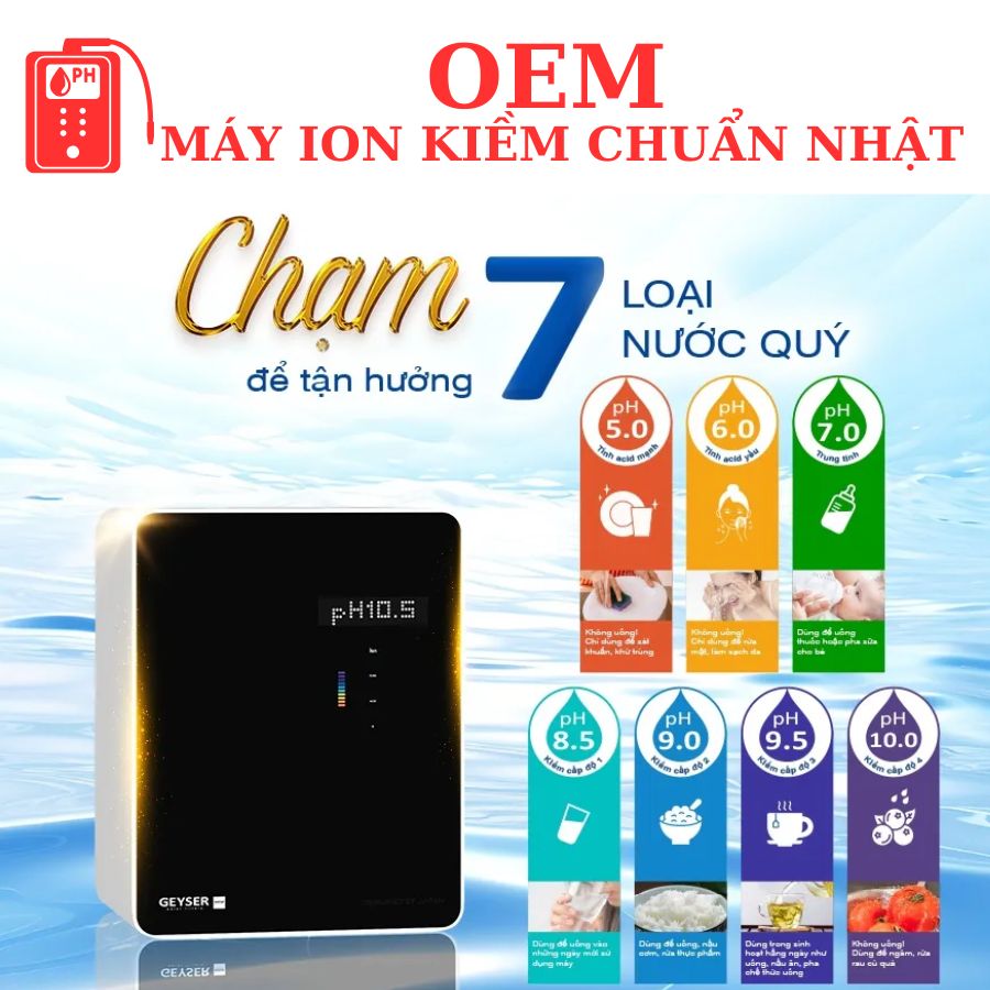 Máy lọc nước ion kiềm Geyser