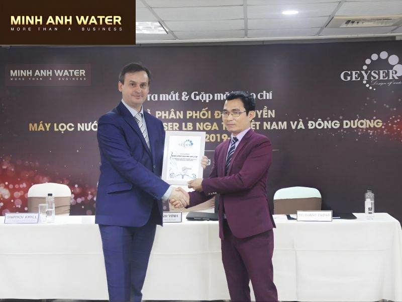 Máy lọc nước Geyser Liên Bang Nga được phân phối chính thức tại Việt Nam bởi Minh Anh Water