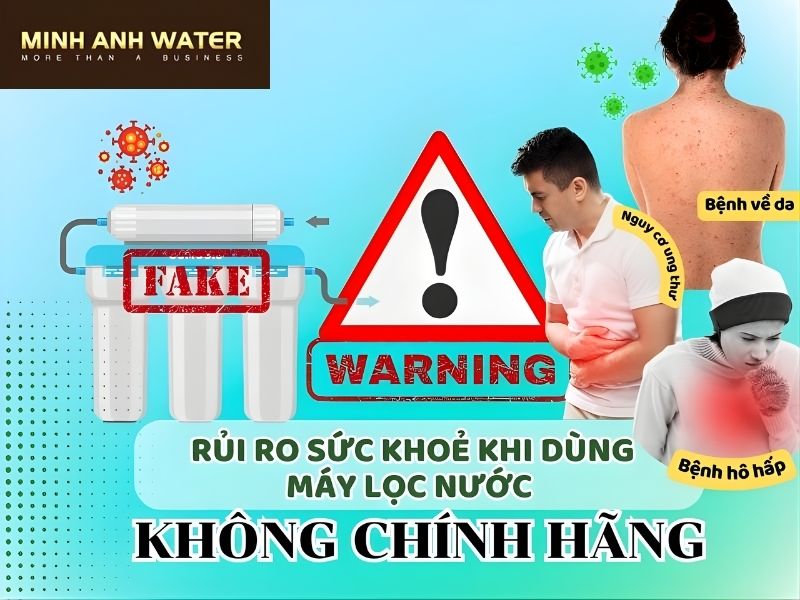 Nguy cơ từ việc mua phải máy lọc nước Geyser không chính hãng