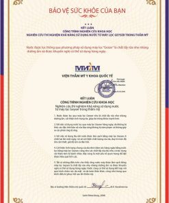 Chứng nhận bảo vệ sức khỏe của Geyser Typhoon 10 BB