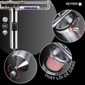 Dễ dàng bảo trì, thay lọc định kỳ nhờ công nghệ Self-indication