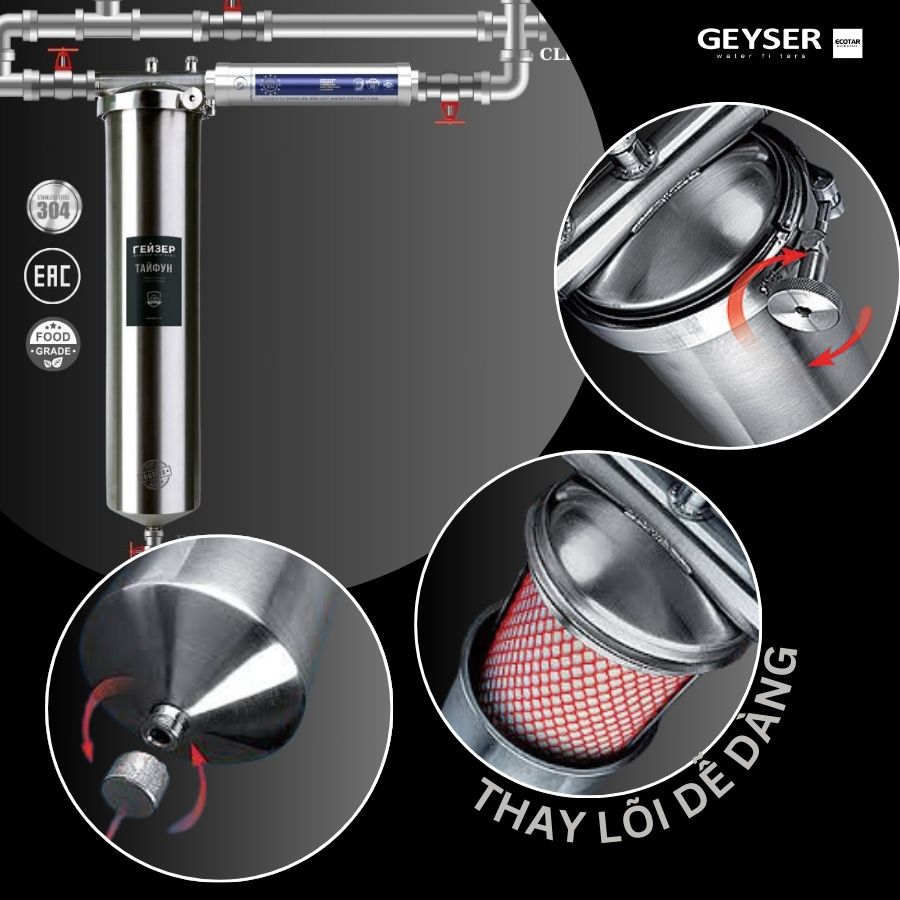 Dễ dàng bảo trì, thay lọc định kỳ nhờ công nghệ Self-indication