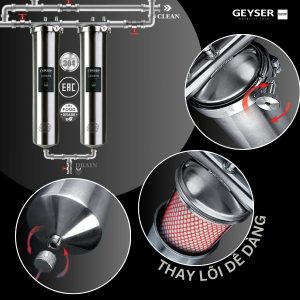 Hệ thống lọc nước tổng đầu nguồn Geyser Ecotar 2F