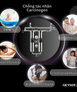 Hệ thống lọc nước đầu nguồn Geyser Ecotar 2F loại bỏ hiệu quả clo và các sản phẩm phụ của clo hóa nguồn nước