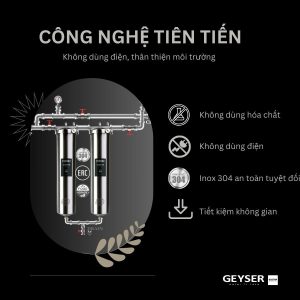Geyser Ecotar 2F sử dụng công nghệ tiên tiến, thân thiện môi trường