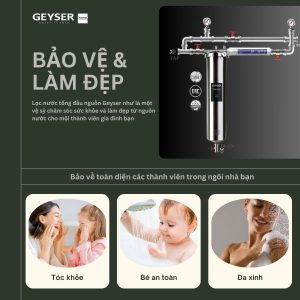 Hệ thống lọc tổng Geyser 1F1A bảo vệ gia đình toàn diện