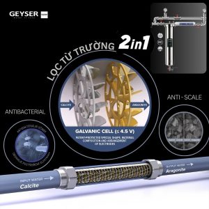 Lọc tổng Geyser Ecotar 1F1A sử dụng lọc từ trường 2 in 1 thế hệ mới
