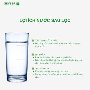 Lọi ích của nước sau khi lọc qua công nghệ vượt trội