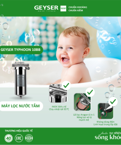 Máy lọc nước tắm đầu nguồn Geyser Typhoon 10BB