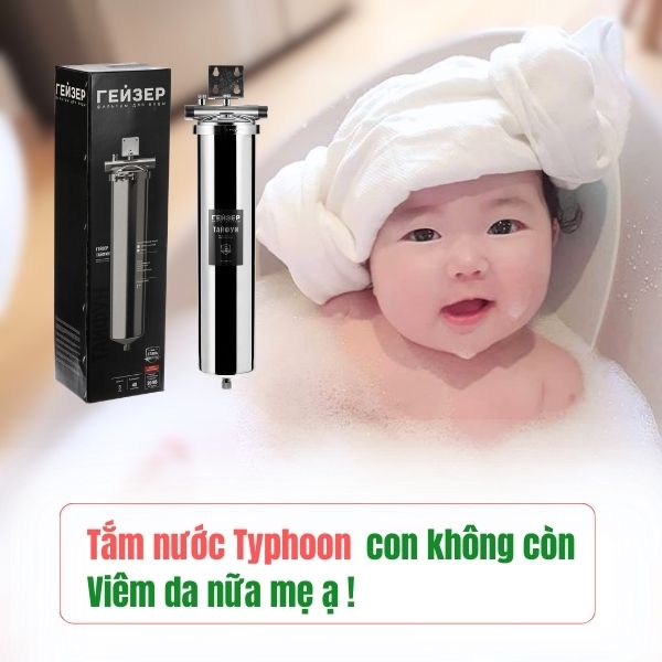 May-loc-nuoc-tam-geyser-typhoon-20BB Ứng dụng Geyser Typhoon 20BB đối với gia đình