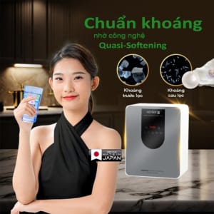 Máy lọc nước Ecotar 9 Pro tạo nước chuẩn khoáng nhờ công nghệ Quasi-Softening