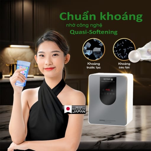 Máy lọc nước Ecotar 9 Pro tạo nước chuẩn khoáng nhờ công nghệ Quasi-Softening