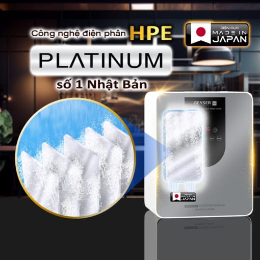 Ecotar 9 Pro sử dụng công nghệ điện phân chuẩn Nhật