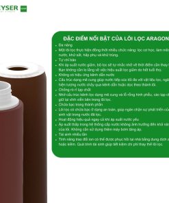 Lõi lọc Aragon với hiệu quả lọc sạch an toàn chuẩn châu Âu