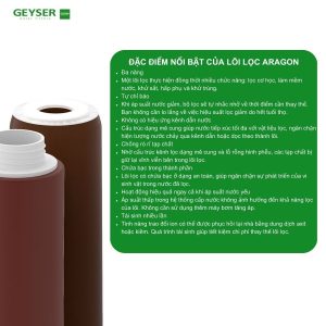 Lõi lọc Aragon với hiệu quả lọc sạch an toàn chuẩn châu Âu