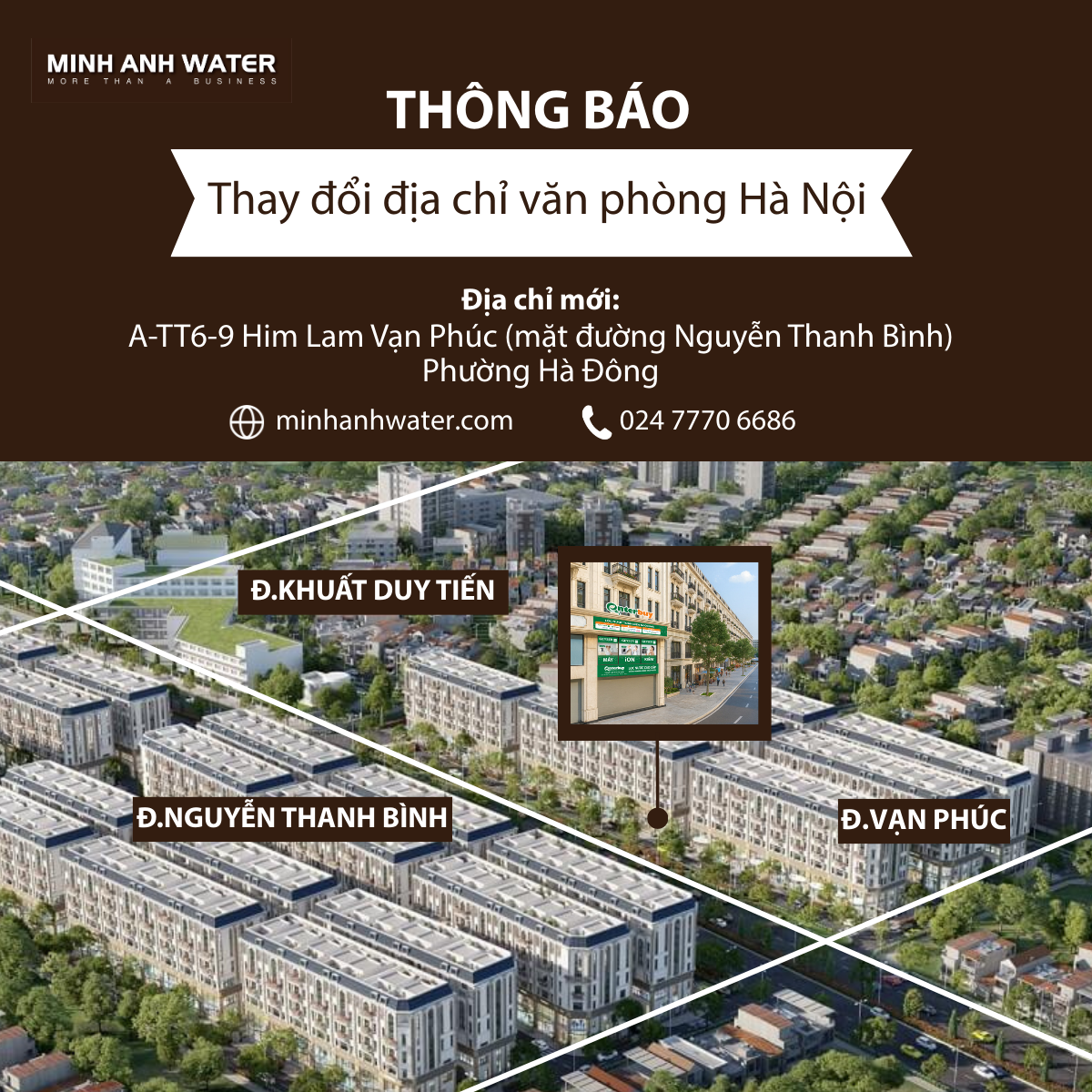 Thông báo thay đổi địa chỉ văn phòng làm việc