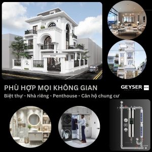 Dễ dàng lắp đặt lọc tổng đầu nguồn Geyser Ecotar 1F2A mọi vị trí phù hợp mong muốn của bạn