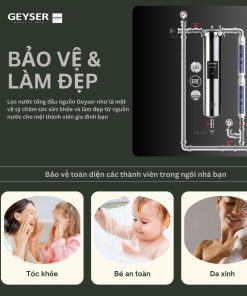 Lọc nước tổng đầu nguồn Geyser Ecotar 1F2A phù hợp đáp ứng các nhu cầu gia đình