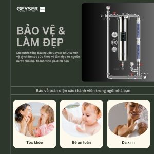 Lọc nước tổng đầu nguồn Geyser Ecotar 1F2A phù hợp đáp ứng các nhu cầu gia đình