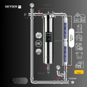 Hệ thống lọc nước tổng đầu nguồn Geyser Ecotar 1F2A