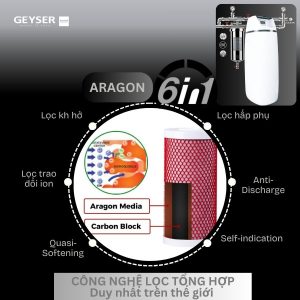 Lọc tổng Geyser Ecotar 1F10S với công nghệ Aragon vượt trội