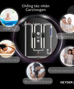 Lọc tổng Geyser Ecotar 2F1A loại bỏ hiệu quả tác nhân gây ung thư