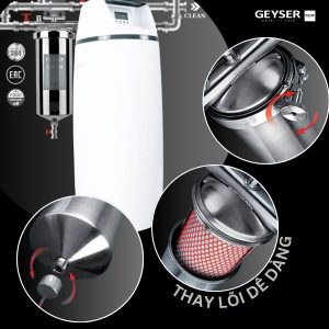 Lọc tổng đầu nguồn Geyser Ecotar 1F10S tự động thay lõi dễ dàng