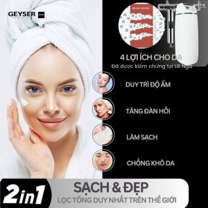 Lọc tổng đầu nguồn Geyser Ecotar 1F20S lợi ích cho da