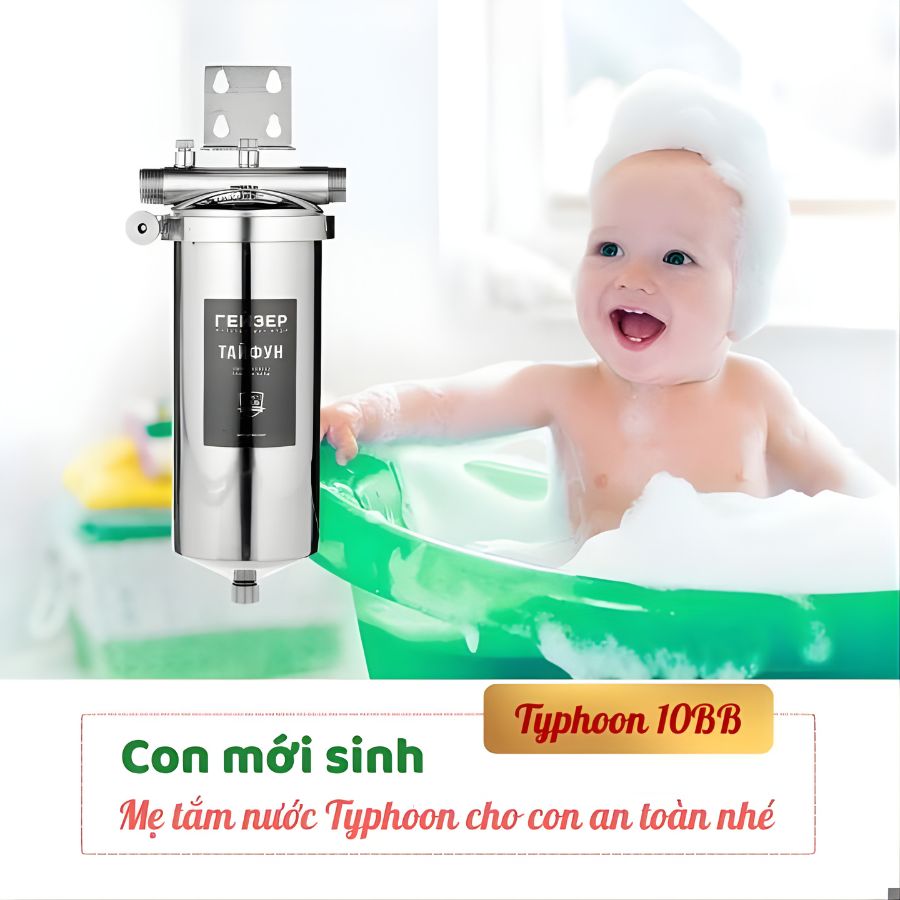 Máy lọc nước tắm Geyser Ecotar 10BB - Giải pháp nhỏ gọn hiệu quả